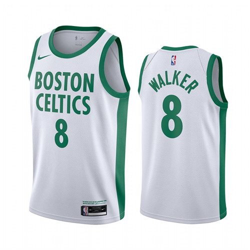 Nike Celtics #8 Kemba Walker White NBA Swingman 2020-21 City Edition Jersey