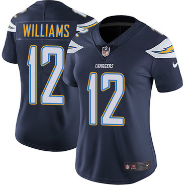 Nike Chargers #12 Mike Williams Navy Blue Team Color Women's Stitched NFL Vapor Untouchable Limited Jersey