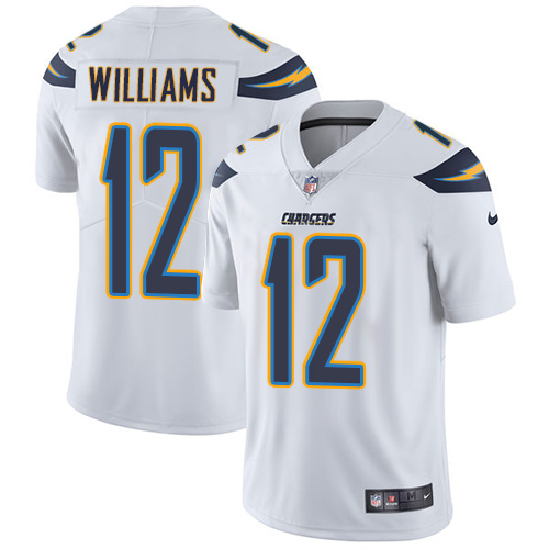 Nike Chargers #12 Mike Williams White Men's Stitched NFL Vapor Untouchable Limited Jersey