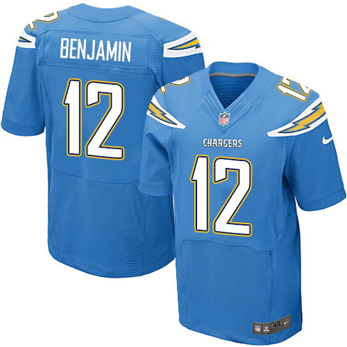Nike Chargers #12 Travis Benjamin Electric Blue Alternate Men's Stitched NFL New Elite Jersey