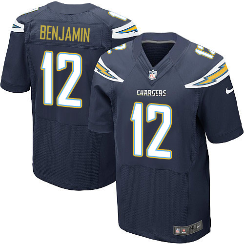 Nike Chargers #12 Travis Benjamin Navy Blue Team Color Men's Stitched NFL New Elite Jersey