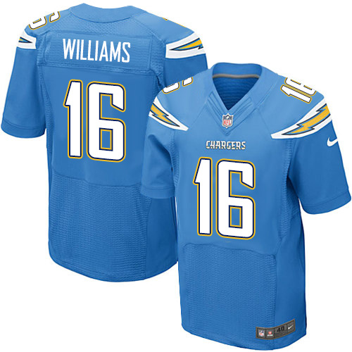Nike Chargers #16 Tyrell Williams Electric Blue Alternate Men's Stitched NFL New Elite Jersey