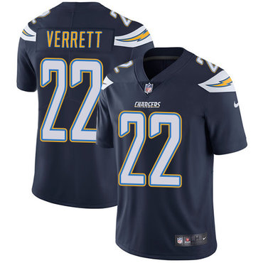 Nike Chargers #22 Jason Verrett Navy Blue Team Color Men's Stitched NFL Vapor Untouchable Limited Jersey