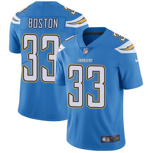 Nike Chargers #33 Tre Boston Electric Blue Alternate Youth Stitched NFL Vapor Untouchable Limited Jersey