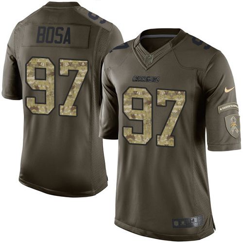 Nike Chargers #97 Joey Bosa Green Men's Stitched NFL Limited Salute to Service Jersey