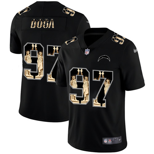 Nike Chargers 97 Joey Bosa Black Statue Of Liberty Limited Jersey