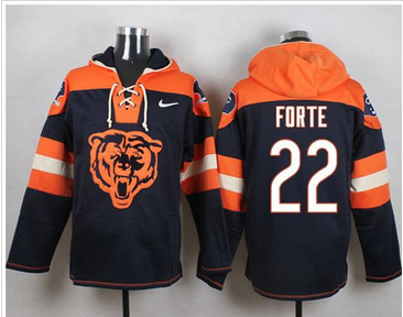 Nike Chicago Bears #22 Matt Forte Navy Blue Player Pullover NFL Hoodie