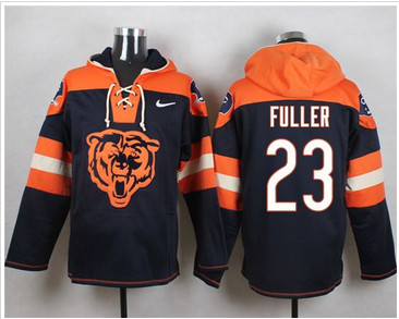 Nike Chicago Bears #23 Kyle Fuller Navy Blue Player Pullover NFL Hoodie