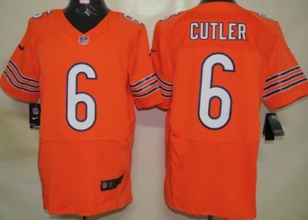 Nike Chicago Bears #6 Jay Cutler Orange Elite Stitched Jersey