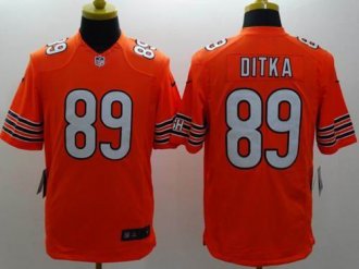 Nike Chicago Bears #89 Mike Ditka Orange Alternate NFL Limited Jersey
