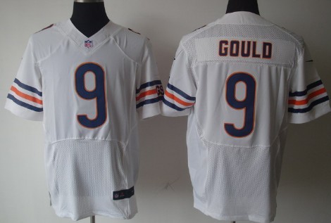 Nike Chicago Bears #9 Robbie Gould White EliteStitched Jersey
