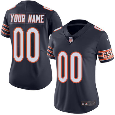 Nike Chicago Bears  Elite Navy Blue Home Women's Jersey NFL Vapor Untouchable Customized jerseys