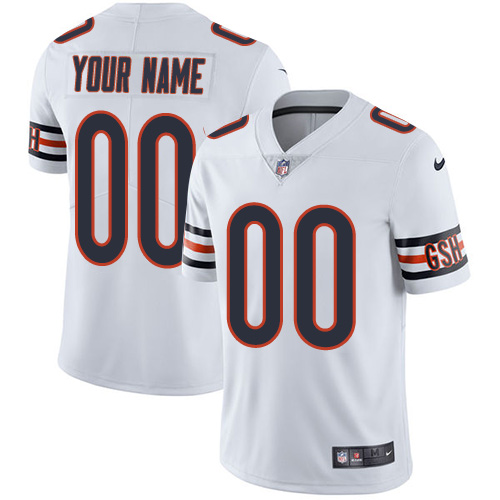 Nike Chicago Bears Elite White Road Youth Jersey NFL  Vapor Untouchable Customized jerseys