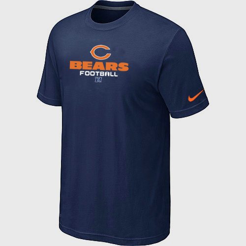 NEW Chicago Bears Sideline Legend Authentic Font Logo T-Shirt Blue