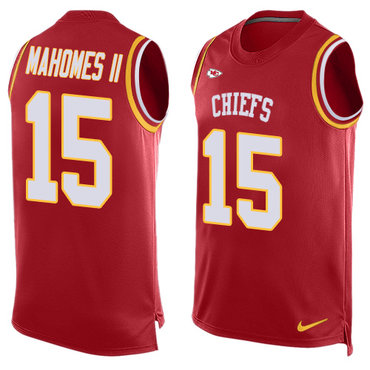 Nike Chiefs #15 Patrick Mahomes II Red Team Color Men's Stitched NFL Limited Tank Top Jersey