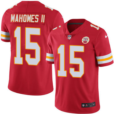 Nike Chiefs #15 Patrick Mahomes II Red Team Color Men's Stitched NFL Vapor Untouchable Limited Jersey