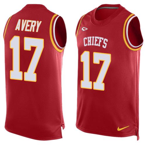 Nike Chiefs #17 Donnie Avery Red Team Color Men's Stitched NFL Limited Tank Top Jersey