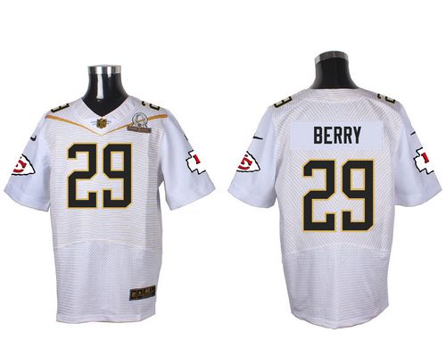 Nike Chiefs #29 Eric Berry White 2016 Pro Bowl Men's Stitched NFL Elite Jersey