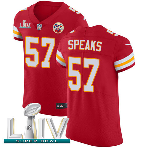 Nike Chiefs #57 Breeland Speaks Red Super Bowl LIV 2020 Team Color Men's Stitched NFL Vapor Untouchable Elite Jersey