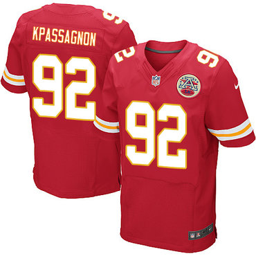 Nike Chiefs #92 Tanoh Kpassagnon Red Team Color Men's Stitched NFL Elite Jersey