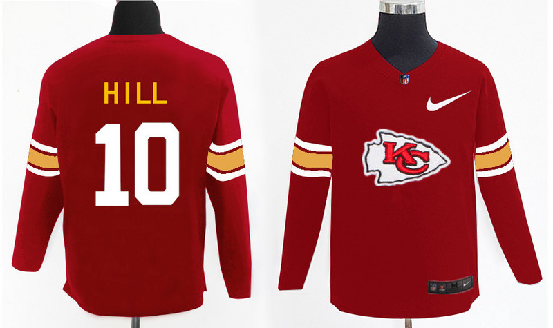 Nike Chiefs 10 Tyreek Hill Red Knit Sweater