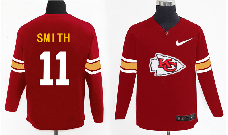 Nike Chiefs 11 Alex Smith Red Knit Sweater