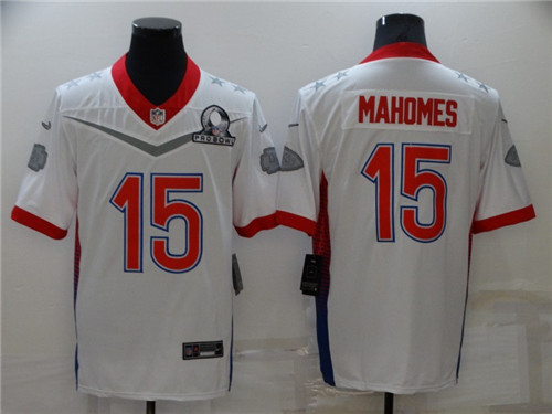 Nike Chiefs 15 Patrick Mahomes White 2022 NFC Pro Bowl Limited Jersey