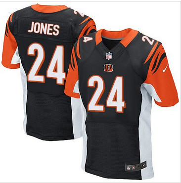 Nike Cincinnati Bengals #24 Adam Jones Black Team Color Men's Stitched NFL Elite Jersey