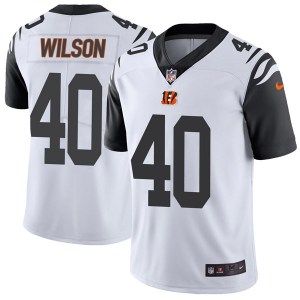 Nike Cincinnati Bengals #40 Brandon Wilson Men's Limited White Color Rush Vapor Untouchable Jersey