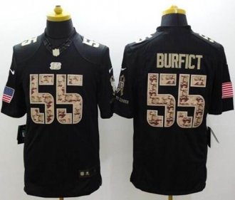 Nike Cincinnati Bengals #55 Vontaze Burfict Black NFL Limited Salute to Service jersey