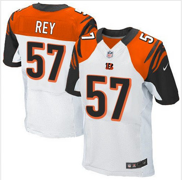 Nike Cincinnati Bengals #57 Vincent Rey White Men's Stitched NFL Elite Jersey