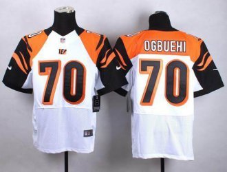 Nike Cincinnati Bengals #70 Cedric Ogbuehi White Men's Stitched NFL Elite Jersey