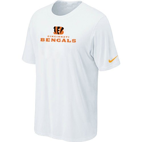 NEW Cincinnati Bengals Authentic Logo T-Shirt - White