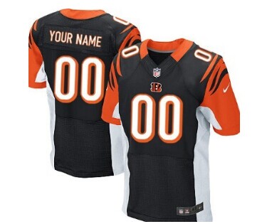 Nike Cincinnati Bengals Customized Black Elite Jersey