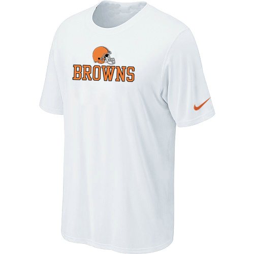 NEW Cleveland Browns Authentic Logo T-Shirt White