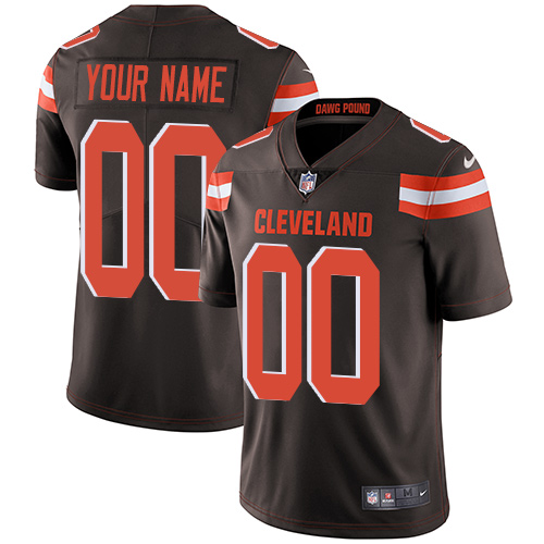 Nike Cleveland Browns Elite Brown Home Youth Jersey NFL  Vapor Untouchable Customized jerseys
