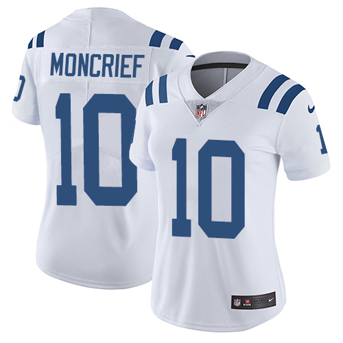 Nike Colts #10 Donte Moncrief White Women's Stitched NFL Vapor Untouchable Limited Jersey