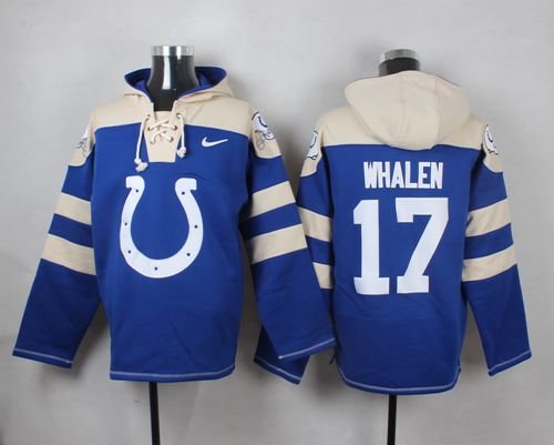 Nike Colts #17 Griff Whalen Royal Blue Player Pullover NFL Hoodie