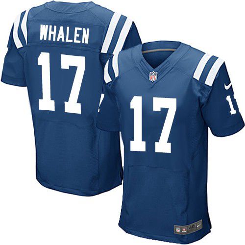 Nike Colts #17 Griff Whalen Royal Blue Team Color Men's Stitched NFL Elite Jersey