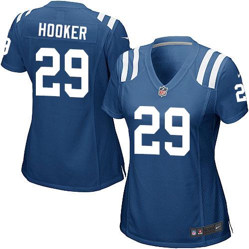 Nike Colts #29 Malik Hooker Royal Blue Team Color Women's Stitched NFL Elite Jersey