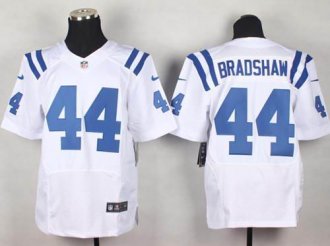 Nike Colts #44 Ahmad Bradshaw White Men's Stitched NFL Elite Jersey