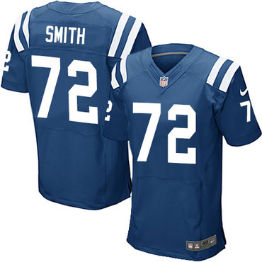 Nike Colts #72 Braden Smith Royal Blue Team Color Men's Stitched NFL Elite Jersey