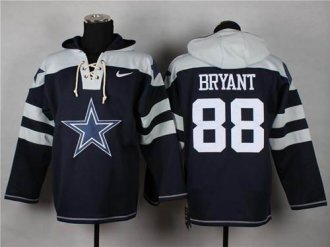 Nike Cowboys #88 Dez Bryant Navy Blue Player Pullover NFL Hoodie
