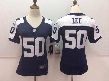 Nike Cowboys 50 Sean Lee Navy Women Vapor Untouchable Player Limited Jersey