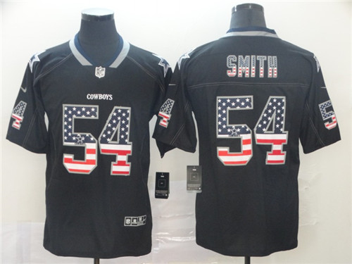 Nike Cowboys 54 Jaylon Smith Black USA Flash Fashion Limited Jersey