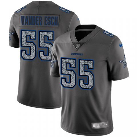 Nike Cowboys 55 Leighton Vander Esch Gray Camo Vapor Untouchable Limited Jersey