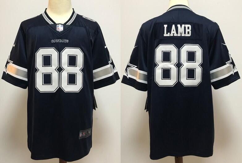 Nike Cowboys 88 Ceedee Lamb Navy 2020 NFL Draft First Round Pick blue vapor limited Jersey