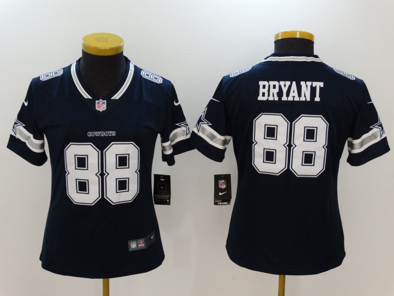 Nike Cowboys 88 Dez Bryant Navy Vapor Untouchable Women Limited Jersey