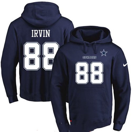 Nike Cowboys 88 Michael Irvin Navy Men's Pullover Hoodie