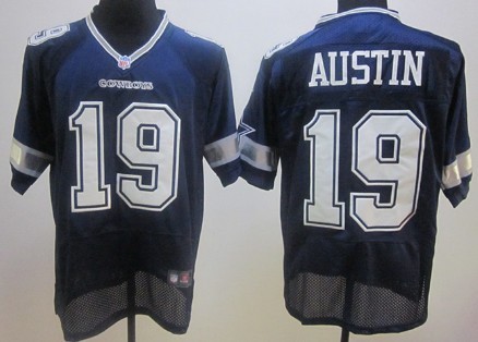 Nike Dallas Cowboys #19 Miles Austin Blue Elite Style Stitched Jersey